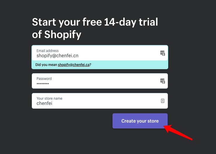 零基础学习独立自建站Shopify开店教程(三) 三分钟注册Shopify店铺